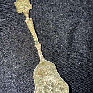 Vintage Decorative Spoon with Intricate Design Italy